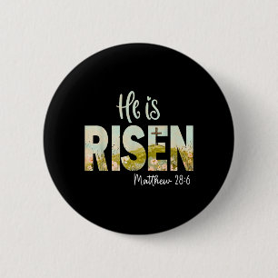 Opstanding Pasen Kruis Jezus Christelijke Religieu Ronde Button 5,7 Cm