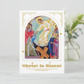 Opstanding van Christus "Anastasis" Orthodox Pasen Kaart (Staand voorkant)