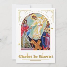 Opstanding van Christus "Anastasis" Orthodoxe Pase Kaart