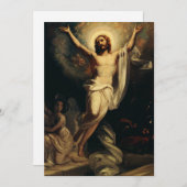 Opstanding van Christus door Robert Wilhelm Ekman Feestdagenkaart (Voorkant / Achterkant)