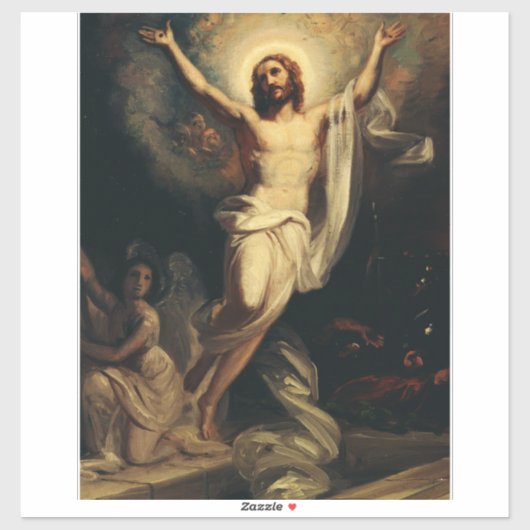 Opstanding van Christus door Robert Wilhelm Ekman Sticker (Vel)