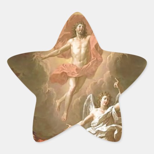 Opstanding van Christus Ster Sticker (Voorkant)