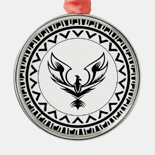 Opstanding van de Feniks Metalen Ornament (Voorkant)