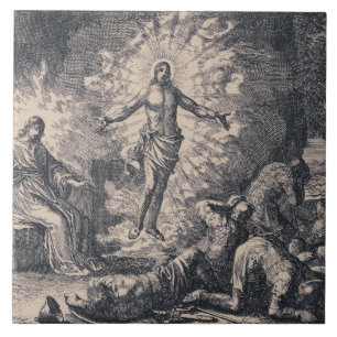 Opstanding van Jezus Christus door Jan Luyken Tegeltje