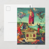Opstanding van Jezus Christus door Raphael Briefkaart (Voorkant / Achterkant)