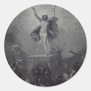 Opstanding van Jezus Christus Ronde Sticker