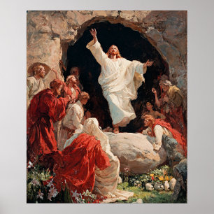 Opstanding van Jezus Christus uit het graf Poster