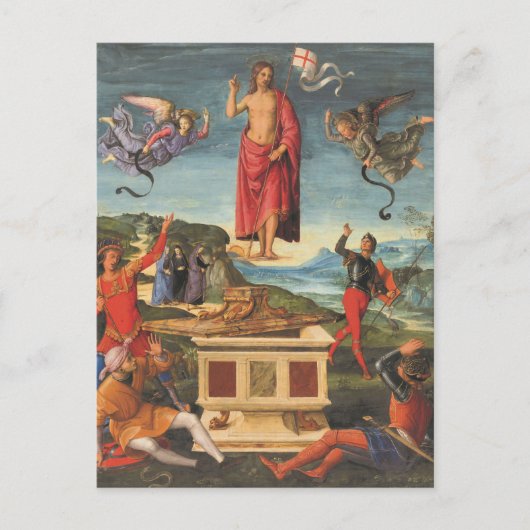 Opstanding van Jezus door Rafaël Briefkaart (Voorkant)