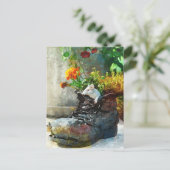 Opstarten met bloemen - Art Print Briefkaart (Staand voorkant)