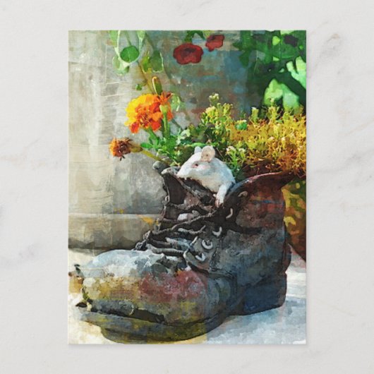 Opstarten met bloemen - Art Print Briefkaart (Voorkant)