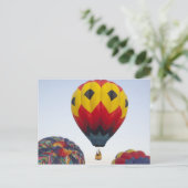 Opstarten van heteluchtballonnen briefkaart (Staand voorkant)