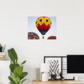 Opstarten van heteluchtballonnen poster (Thuiskantoor)