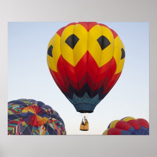 Opstarten van heteluchtballonnen poster (Voorkant)