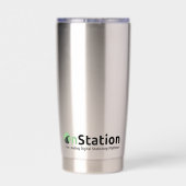 OpStation Custom Waterfles: Thermische Tumbler Geïsoleerde Drinkbeker (Achterkant)