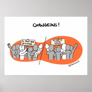 Opstellen „veranderen door het voorbeeld! “ poster