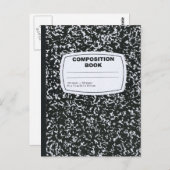 Opsteller van het boek Student Briefkaart (Voorkant / Achterkant)