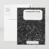 Opsteller van het boek Student Briefkaart (Voorkant / Achterkant)