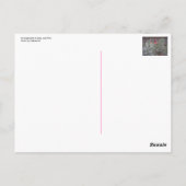 Opstelling in grijs en roze briefkaart (Achterkant)