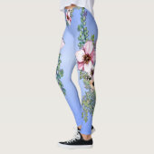 Opstelling van bloemen blauw leggings (Links)
