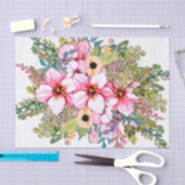Opstelling van de bloemen tissuepapier (Craft)