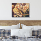 Opstelling van de onafhankelijkheidsverklaring canvas afdruk (Insitu (Slaapkamer))