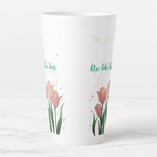 Opstijgen als de Zon Latte Mok (Voorkant)