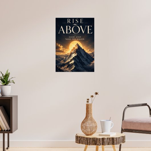 Opstijgen Inspirerende Motivatie Poster (Woonkamer 3)