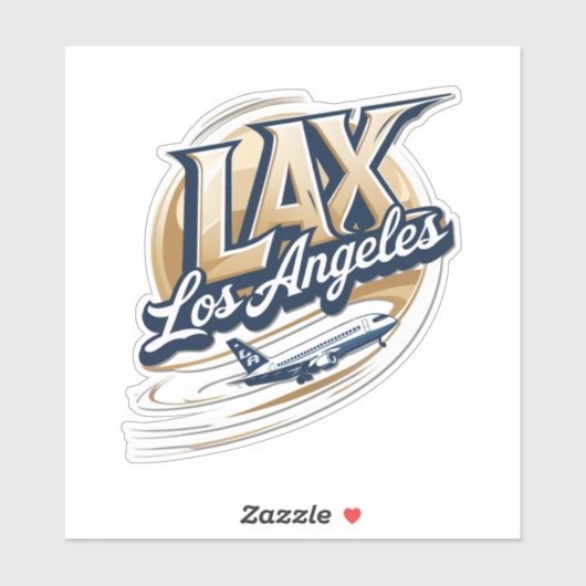 Opstijgen met deze LAX Airport Code Sticker (Vel)