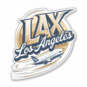Opstijgen met deze LAX Airport Code Sticker (Voorkant)