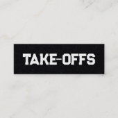 Opstijgen Mini Visitekaartje (Voorkant)