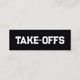 Opstijgen Mini Visitekaartje