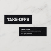 Opstijgen Mini Visitekaartje (Voorkant / Achterkant)