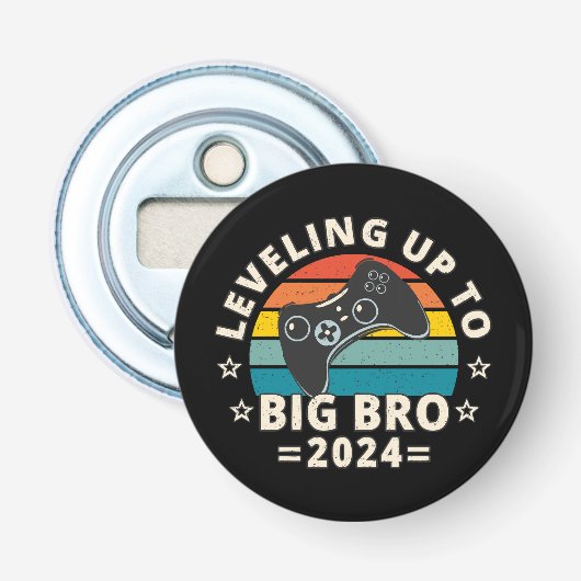 Opstijgen Naar Grote Broer 2024 Button Flesopener (Voorkant)