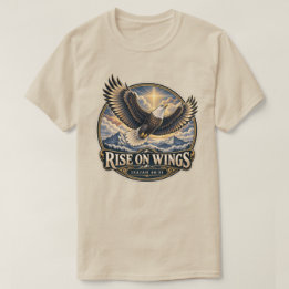 Opstijgen op vleugels Adelaar Jesaja 40:31 T-shirt