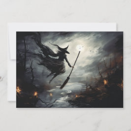 Opstijgend, Heksen Halloween Feestdagenkaart