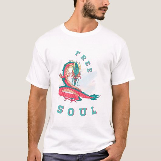 Opstijgende Drakenvlam Kracht T-shirt (Voorkant)
