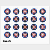 Opstijgende Lichte Button stickers (Vel)