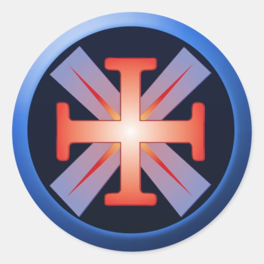 Opstijgende Lichte Button stickers (Voorkant)