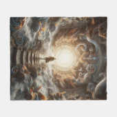 Opstijging naar het Licht Fleece Deken (Voorkant (Horizontaal))