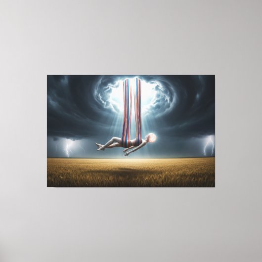 Opstijging van de Geest door de Storm Canvas Afdruk (Voorkant)