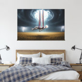 Opstijging van de Geest door de Storm Canvas Afdruk (Insitu (Slaapkamer))