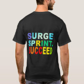 Opstoot, sprint, slagen. t-shirt (Achterkant)