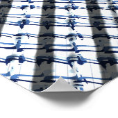 Opt kunst 3d hallucinaties Patroon  Poster (Hoek)