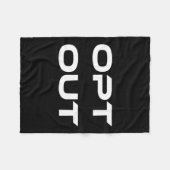 Opt Out Do Not Follow Others Do Not Be A Sheep  Fleece Deken (Voorkant (Horizontaal))