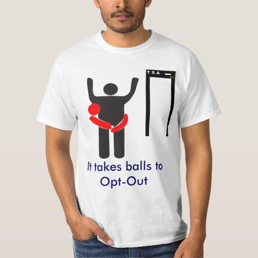 Opt-out TSA T-shirt (Voorkant)