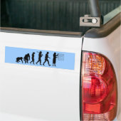 Optemetrist Optical Eye Doctor Evolution Ooggrafie Bumpersticker (Op Truck)