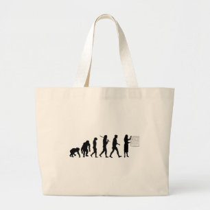 Optemetrist Optical Eye Doctor Evolution Ooggrafie Grote Tote Bag