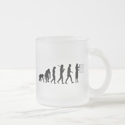 Optemetrist Optical Eye Doctor Evolution Ooggrafie Matglas Koffiemok (Rechts)