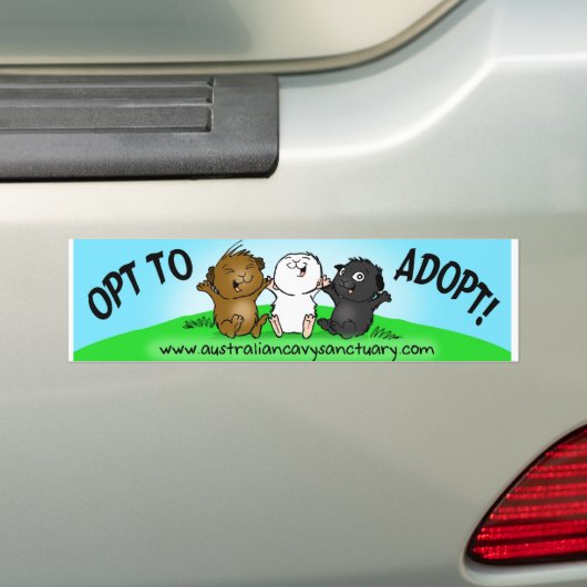 opteren bumpersticker (Op auto)