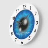 Opthamoloog Custom Clock Grote Klok (Hoek)